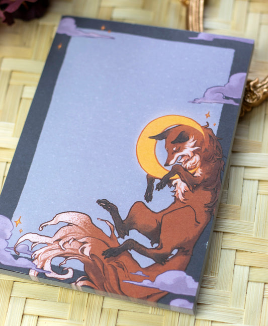 Moon Fox | A6 Notepad - Aurigae Art &Illustration