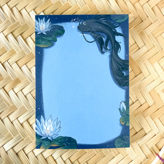 Moon Koi | A6 Notepad - Aurigae Art &Illustration
