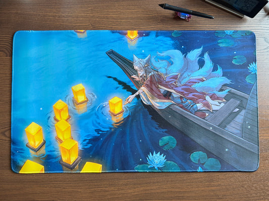 Lantern Night | Mouse Pads / Deskmats - Aurigae Art &Illustration
