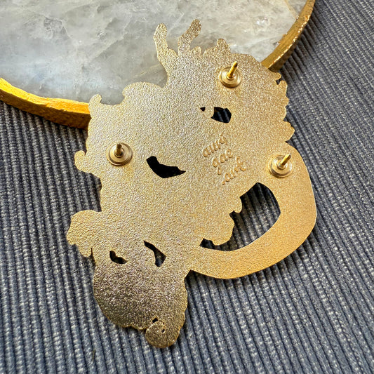 White Dragon | Enamel Pins - Aurigae Art &Illustration