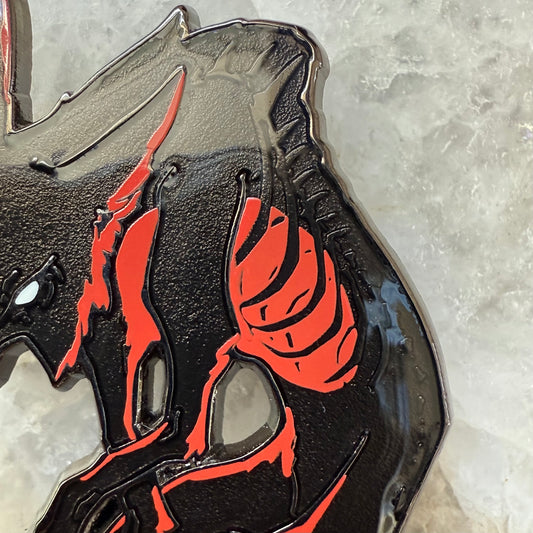 Corrupted Wolf Spirit | Enamel Pins - Aurigae Art &Illustration