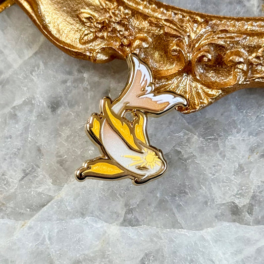 Mini Pins Sun Koi & Moon Koi | Enamel Pins - Aurigae Art &Illustration