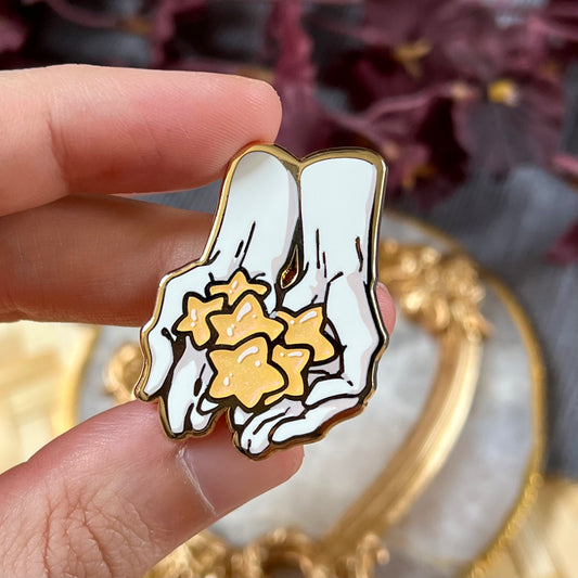 Holding Stars | Enamel Pins - Aurigae Art &Illustration