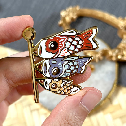 Koinobori | Enamel Pins - Aurigae Art &Illustration
