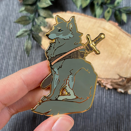 Adventurer Wolf | Enamel Pins - Aurigae Art &Illustration