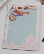 Load image into Gallery viewer, Koinobori | A6 Notepad - Aurigae Art &amp;Illustration
