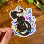 Load image into Gallery viewer, Holographic Foxes | Stickers - Aurigae Art &amp;Illustration
