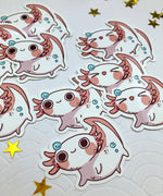 Load image into Gallery viewer, Axolotl | Stickers - Aurigae Art &amp;Illustration
