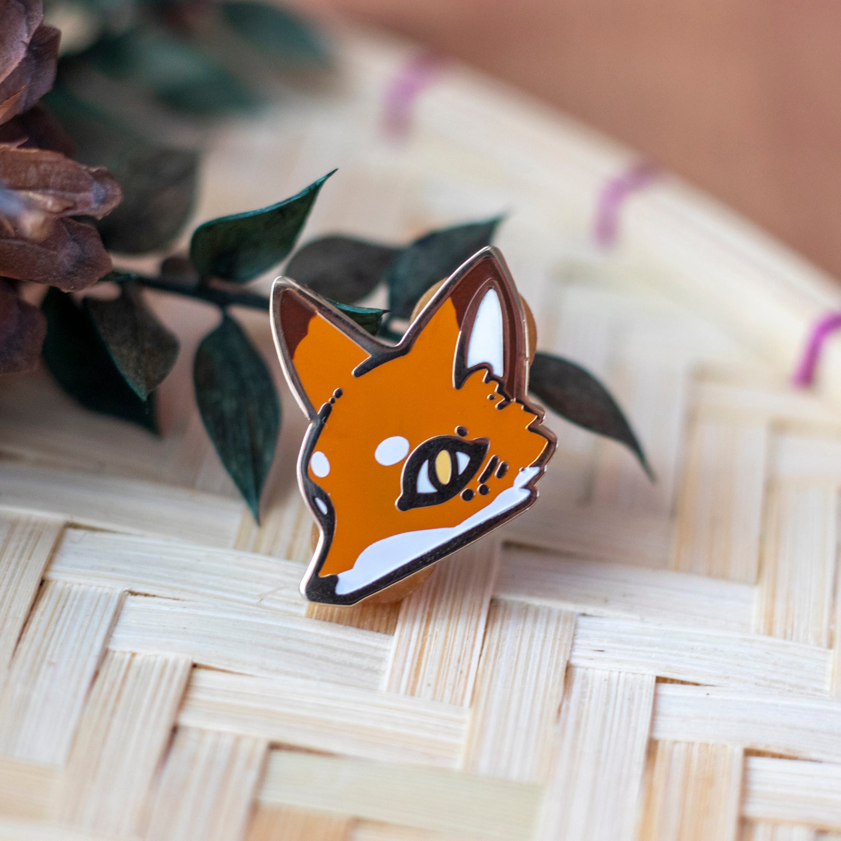 Red Fox | Enamel Pins - Aurigae Art &Illustration
