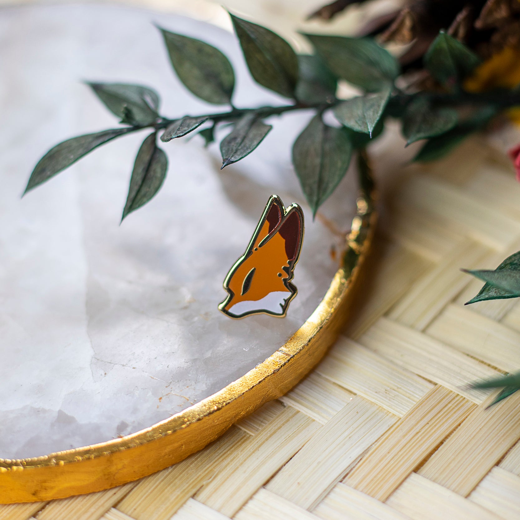 Mini Pins Fox & Kitsune | Enamel Pins - Aurigae Art &Illustration