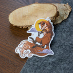 Load image into Gallery viewer, Moon Fox | Stickers - Aurigae Art &amp;Illustration
