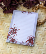 Load image into Gallery viewer, Spider Lilies | A6 Notepad - Aurigae Art &amp;Illustration

