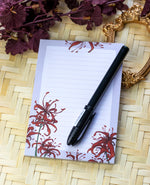 Load image into Gallery viewer, Spider Lilies | A6 Notepad - Aurigae Art &amp;Illustration
