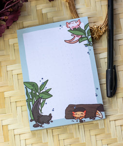 Axolotl | A6 Notepad - Aurigae Art &Illustration