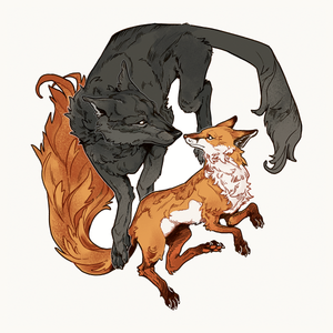 Fox & Wolf | Print - Aurigae Art &Illustration