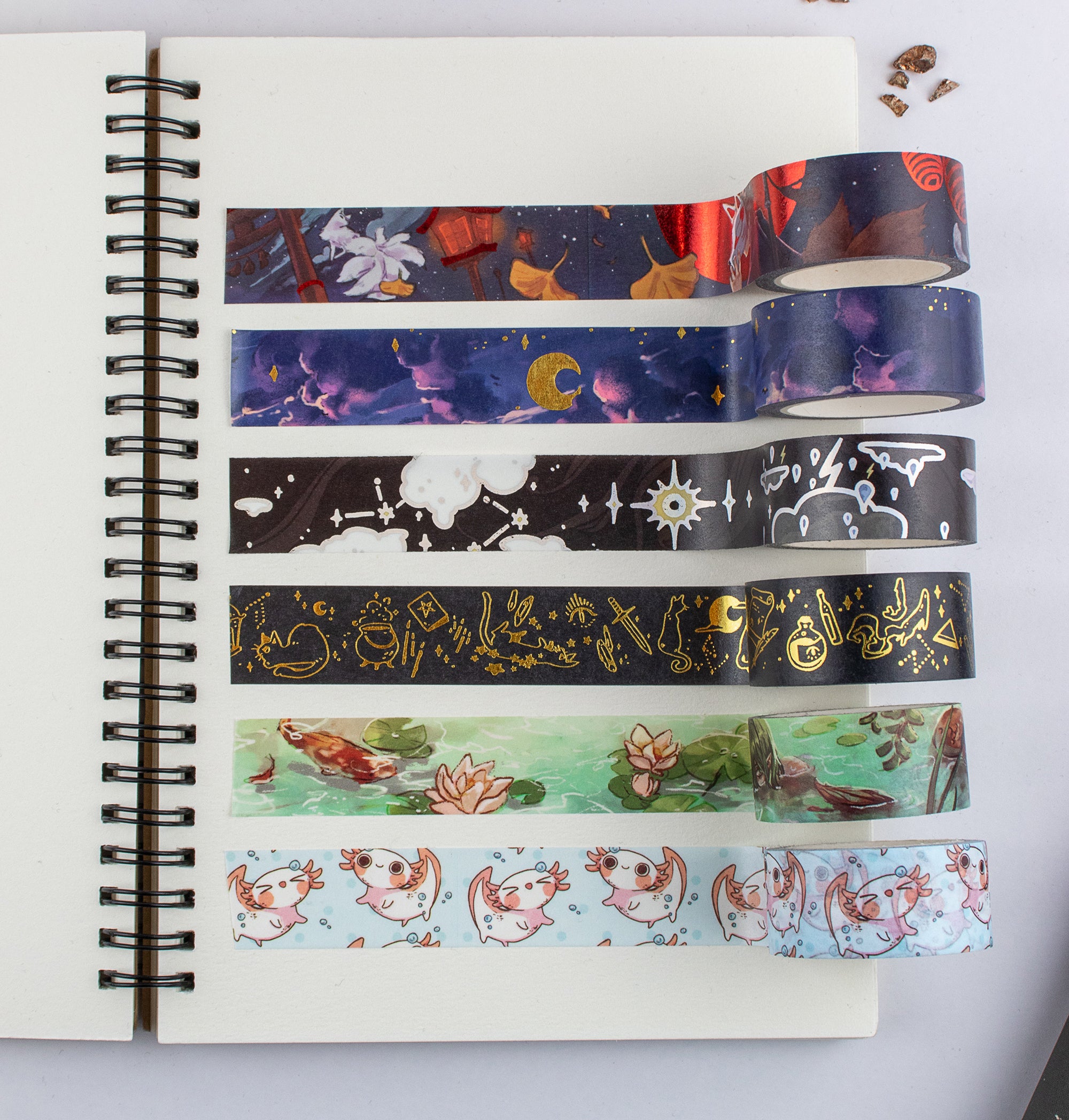 Washi Tape Samples | 12" or 24" samples | Washi Tape - Aurigae Art &Illustration