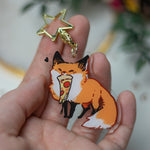 Load image into Gallery viewer, Pizza Fox | Charms - Aurigae Art &amp;Illustration

