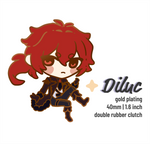 Load image into Gallery viewer, [PRE-ORDER] [SHIPPING MID APRIL] Diluc | Genshin Impact | Enamel Pins - Aurigae Art &amp;Illustration
