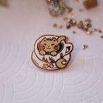 Load image into Gallery viewer, Catpuccino | Enamel Pin - Aurigae Art &amp;Illustration
