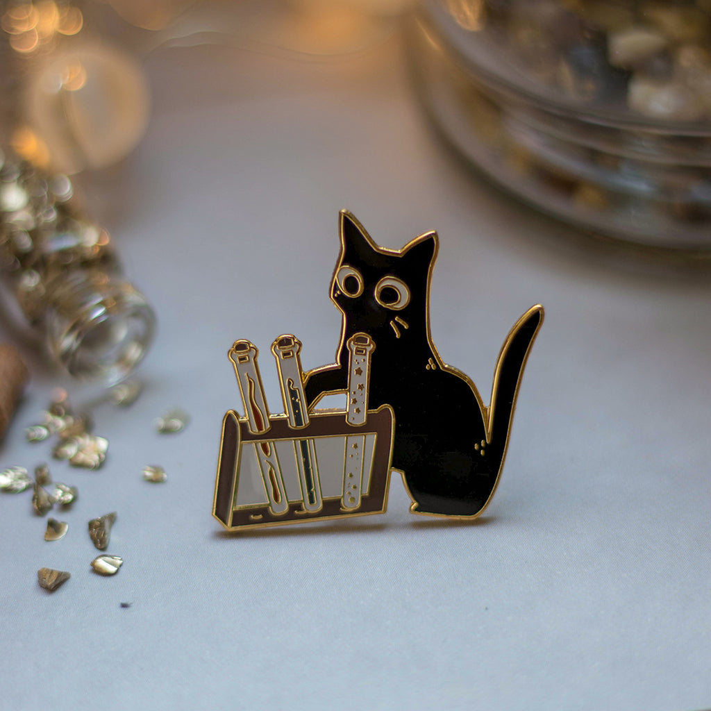 Curious Kitten | Enamel Pin - Aurigae Art &Illustration