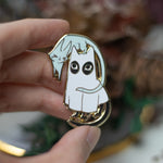 Load image into Gallery viewer, Ghost Dress-Up | Enamel Pins - Aurigae Art &amp;Illustration
