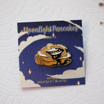 Load image into Gallery viewer, Moonlight Pancakes | Enamel Pin - Aurigae Art &amp;Illustration
