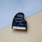 Load image into Gallery viewer, Piano | Enamel Pin - Aurigae Art &amp;Illustration
