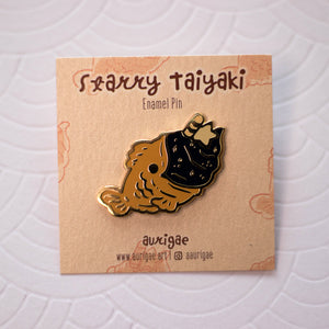 Starry Taiyaki | Enamel Pin - Aurigae Art &Illustration