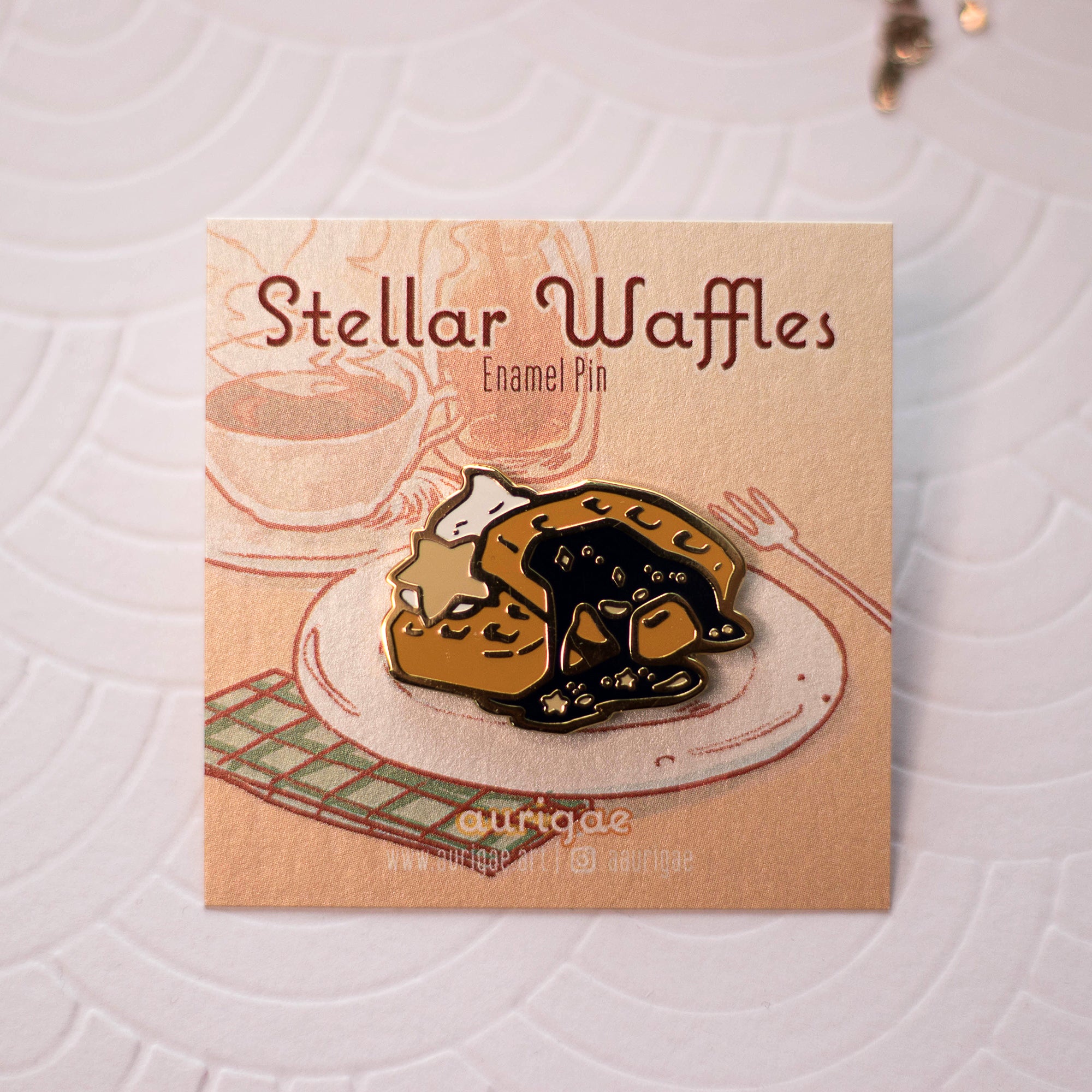 Stellar Waffles | Enamel Pin - Aurigae Art &Illustration