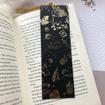 Load image into Gallery viewer, The Witch&#39;s Cat | Gold Foil Bookmark - Aurigae Art &amp;Illustration
